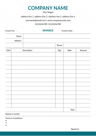 Doctor's Bill Book Design