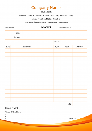 Premium Bill Book Design
