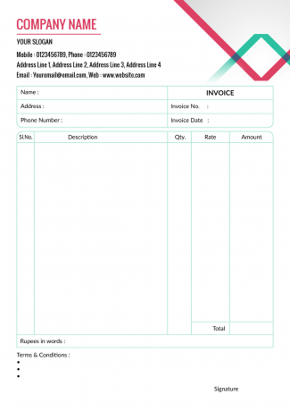 Premium Bill Book Design