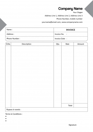 Advocate Bill Book Design
