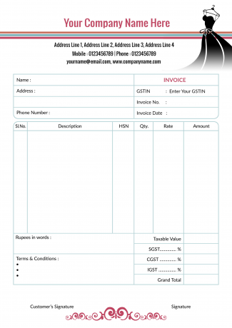 Premium Bill Book
