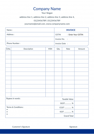 Dark Blue Bill Book