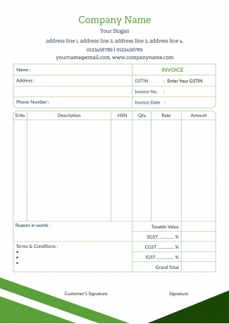 Green Bill Book