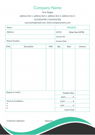 Pattern Bill Book