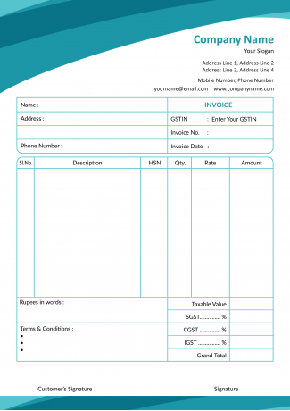 Aqua Bill Book