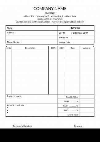 Premium Bill Book