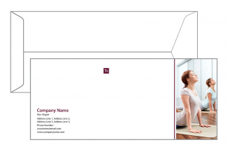 Yoga  Envelope Design