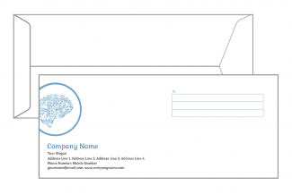 Computer Spare parts Envelope Design