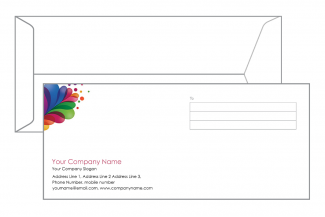 Paint Shop Envelope Design
