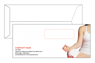 Yoga Trainer Envelope Design