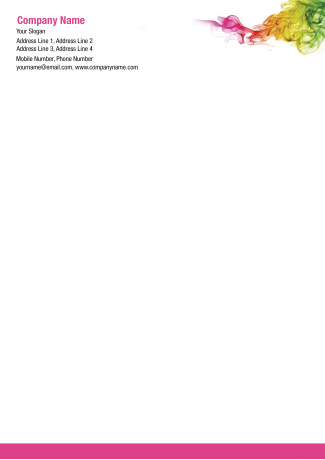 Premium Paint Shop Letterhead Design