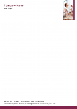 Yoga  Letterhead Design
