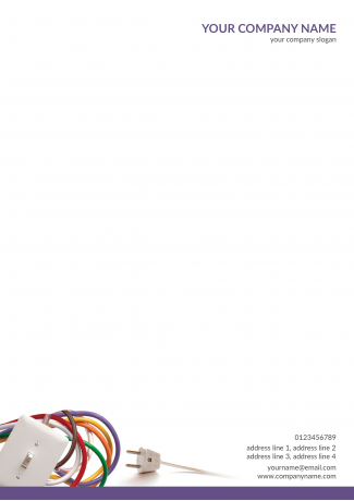 Electricial shop Letterhead Design