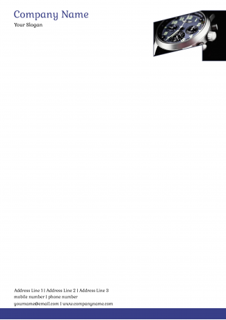 Watch Shop Letterhead Design