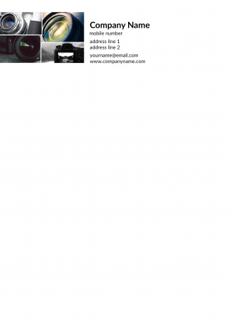 Photgrapher Letterhead Design