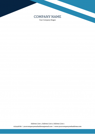 Blue Letterhead