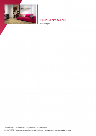Purple Letterhead