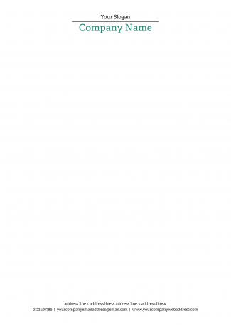 Architect Letterhead