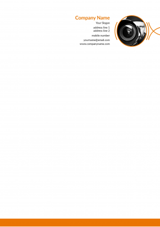 Orange Letterhead
