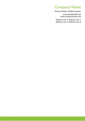 Parrot Green Letterhead