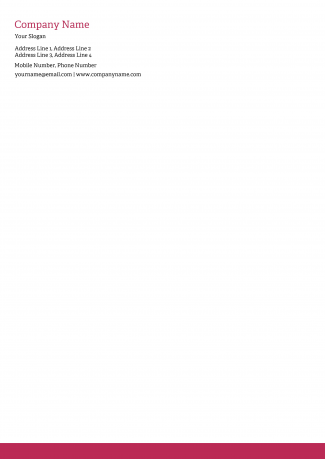 Fashion Letterhead