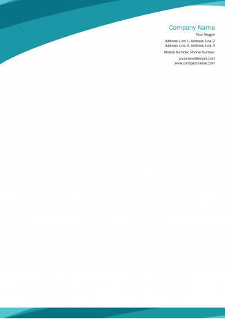 Aqua Letterhead