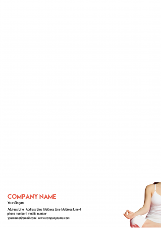 Yoga Trainer Notepad Design
