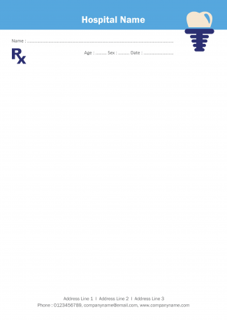Dentist Prescription Pad Design