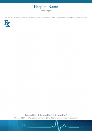 Cardiologist Prescription Pad Design