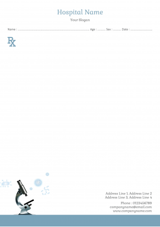 scientific Laboratory Prescription Pad Design