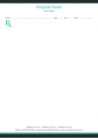 Medical practitioner Prescription Pad Design