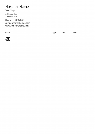 Simple Prescription Pad Design