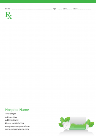 Ayurvedic Prescription Pad Design