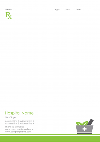 Ayurvedic Prescription Pad Design