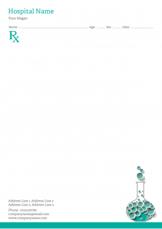 Medical Lab Prescription Pad Design