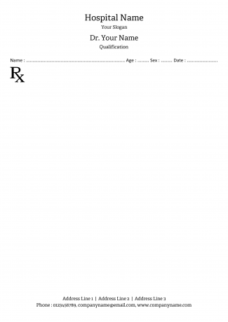 Simple Prescription Pad Design