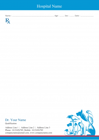 Pet care Prescription Pad Design