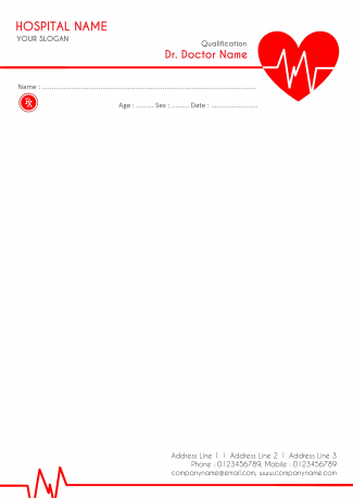 Cardiologist Prescription Pad Design