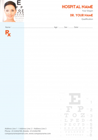 Ophthalmologist Prescription Pad Design
