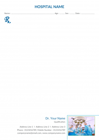 Surgeon Prescription Pad Design