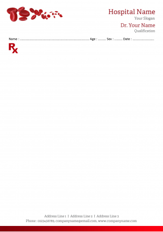 Hematologist Prescription Pad Design