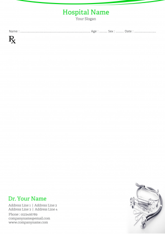 Doctor's Prescription Pad Design