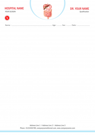 Gastroenterologist Prescription Pad Design