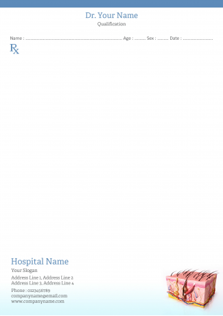Skin Specialist Prescription Pad Design