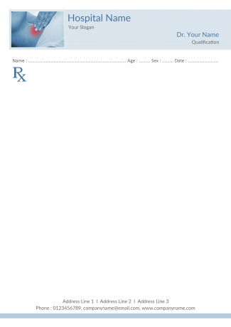 Physiotherapist Prescription Pad Design