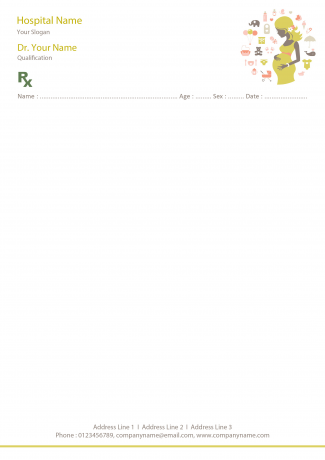 Gynecologist Prescription Pad Design