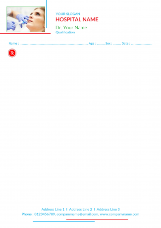 Dental Doctor Prescription Pad Design