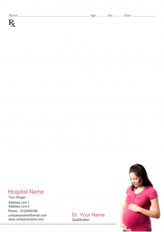 Gynecologist Prescription Pad Design