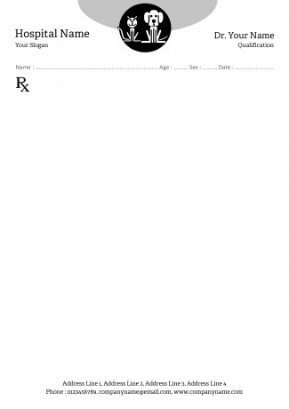 Veterinary Doctor Prescription Pad Design