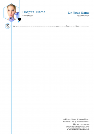Skin Specialist Prescription Pad Design